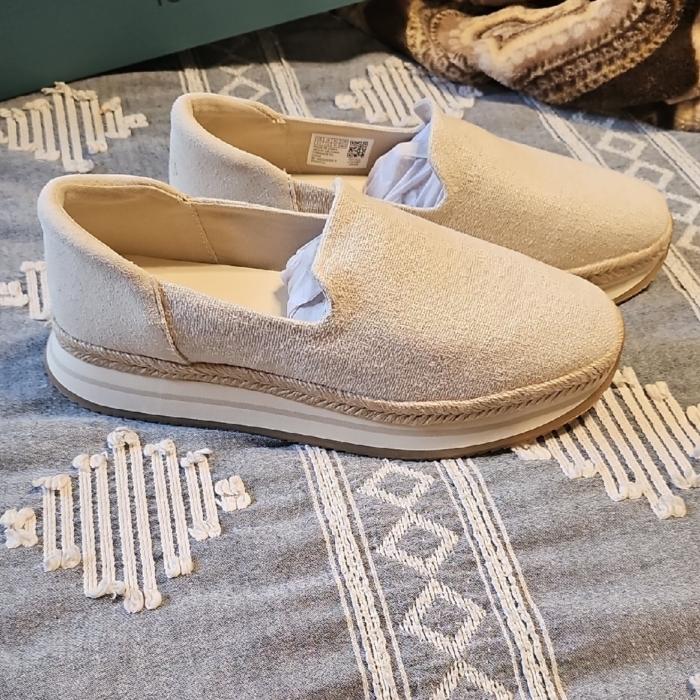 Toms Cream Slip-On Shoes